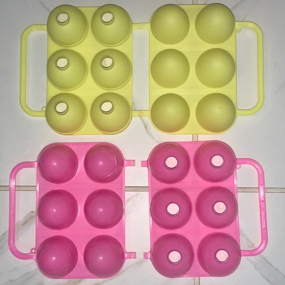 Jell-O Easter Egg Jello Jiggler Mold Set Bundle of 2 Hard Plastic Vintage 90’s - Picture 5 of 12